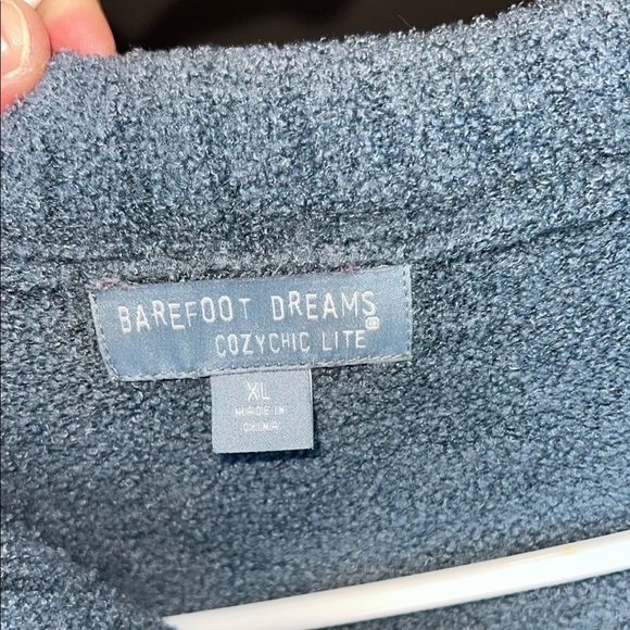 Barefoot Dreams Blue quarter zip sweater - Picture 3 of 3